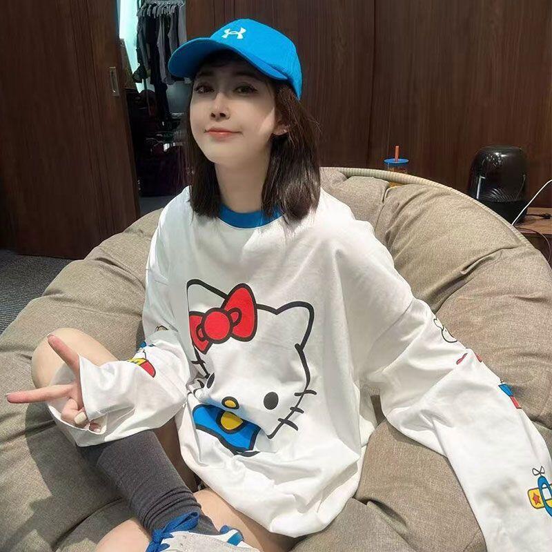 Summer Clothing Long Sleeve - T-shirt a maniche lunghe Hello Kitty,