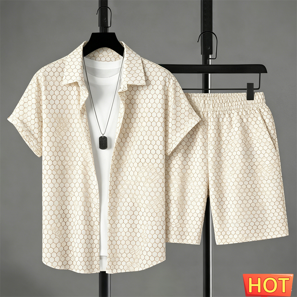 Summer Clothing Essentials - Completo Estivo da Uomo: Set Camicia