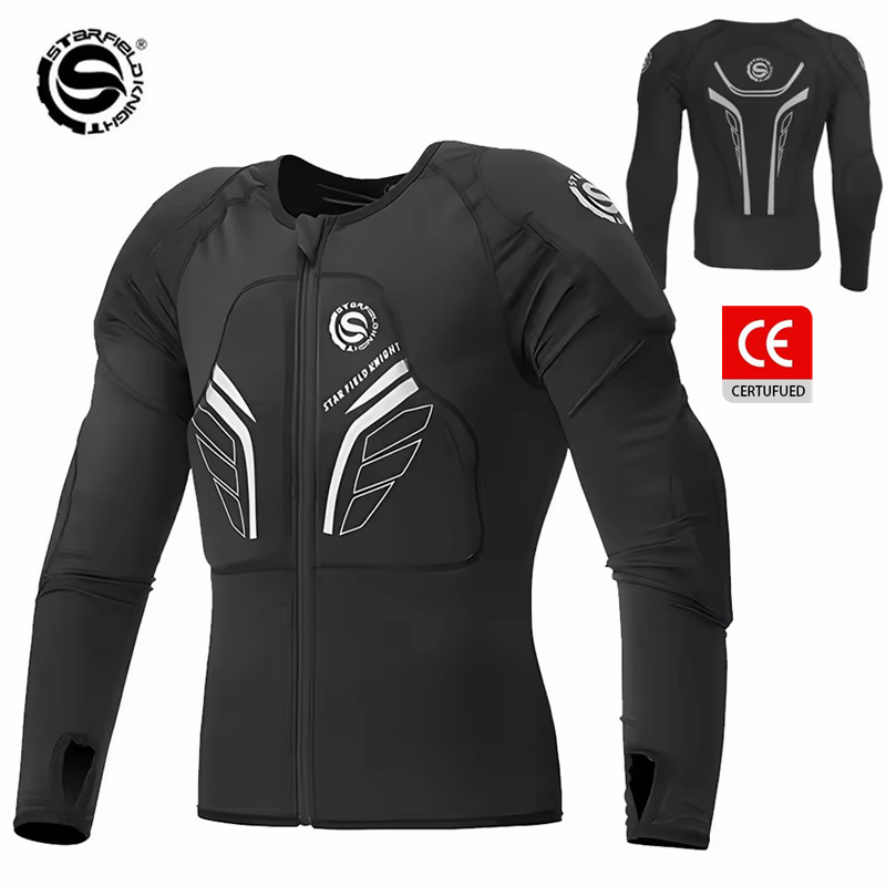 Summer Knights Clothing - Giacca da Moto SFK Nera, Vestibilità