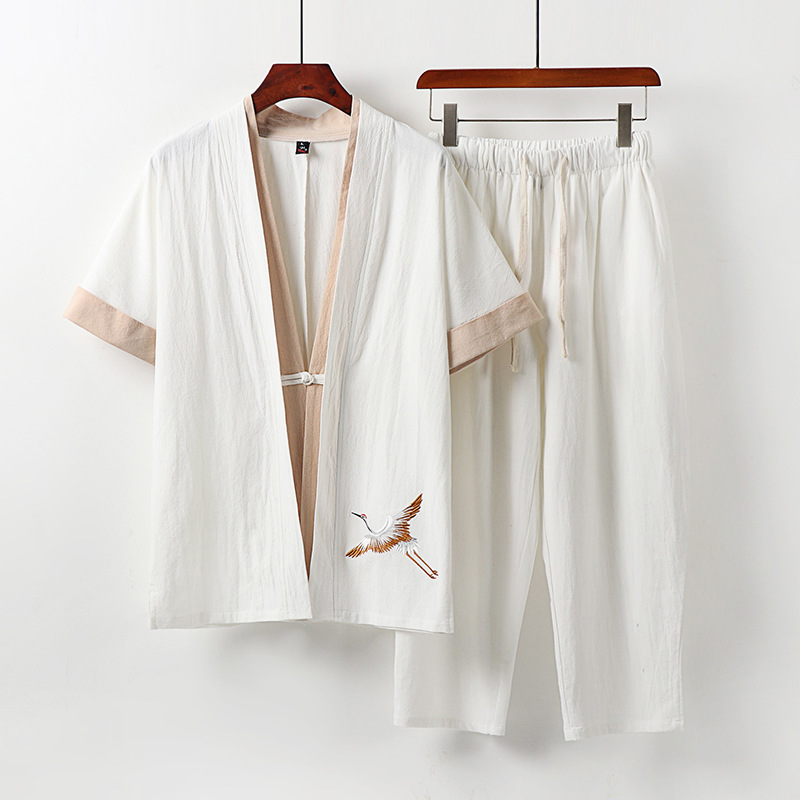 Summer Clothing Men Linen - Abbigliamento taglie forti da uomo Tuta