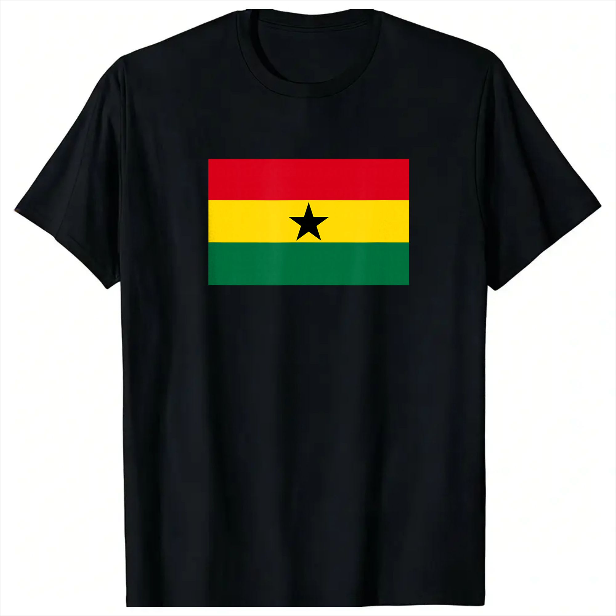 Summer Clothing Trends For Men 2026 - T-shirt in cotone con bandiera ghanese