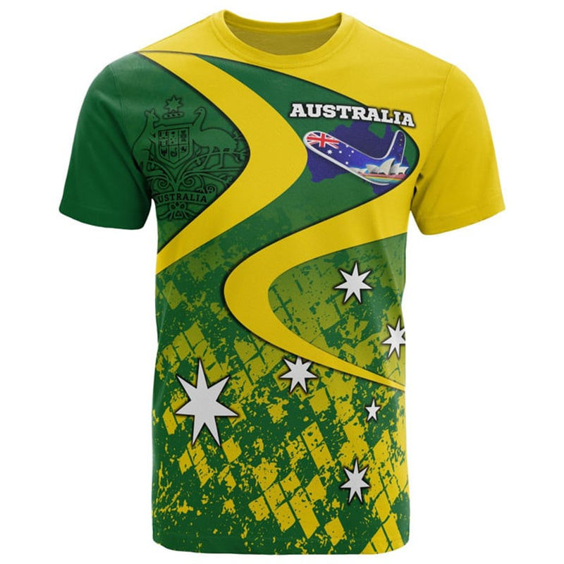 Summer Clothing Australia - 3D Print Australia Flag magliette uomo