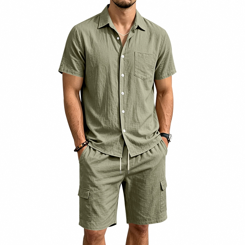 Summer Clothing Men Linen - Completo Estivo da Uomo in Lino