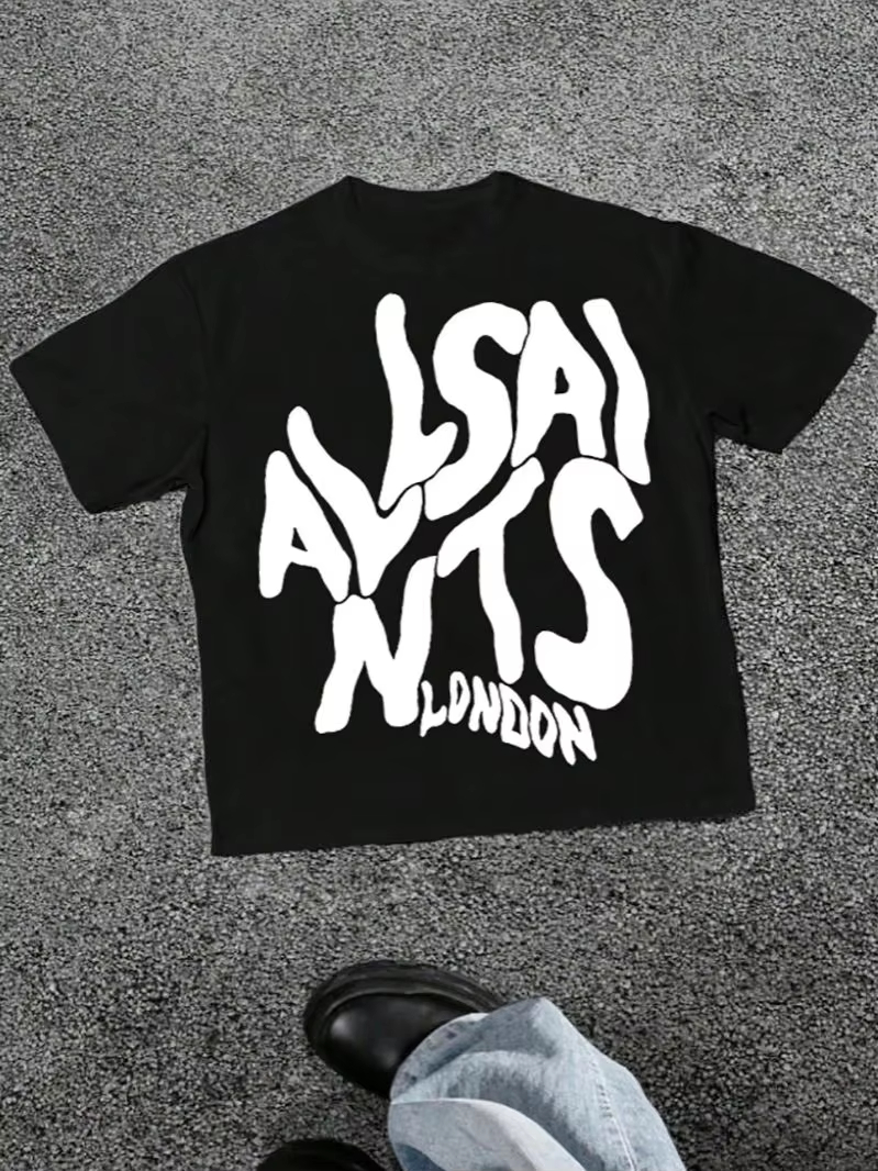Summer Clothing London - T-shirt estiva 2026 London Elastic Text,