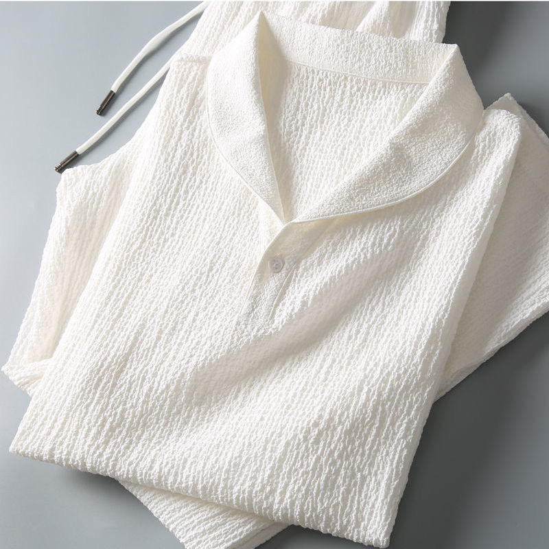 Summer Clothing Men Linen - Abito estivo in due pezzi di
