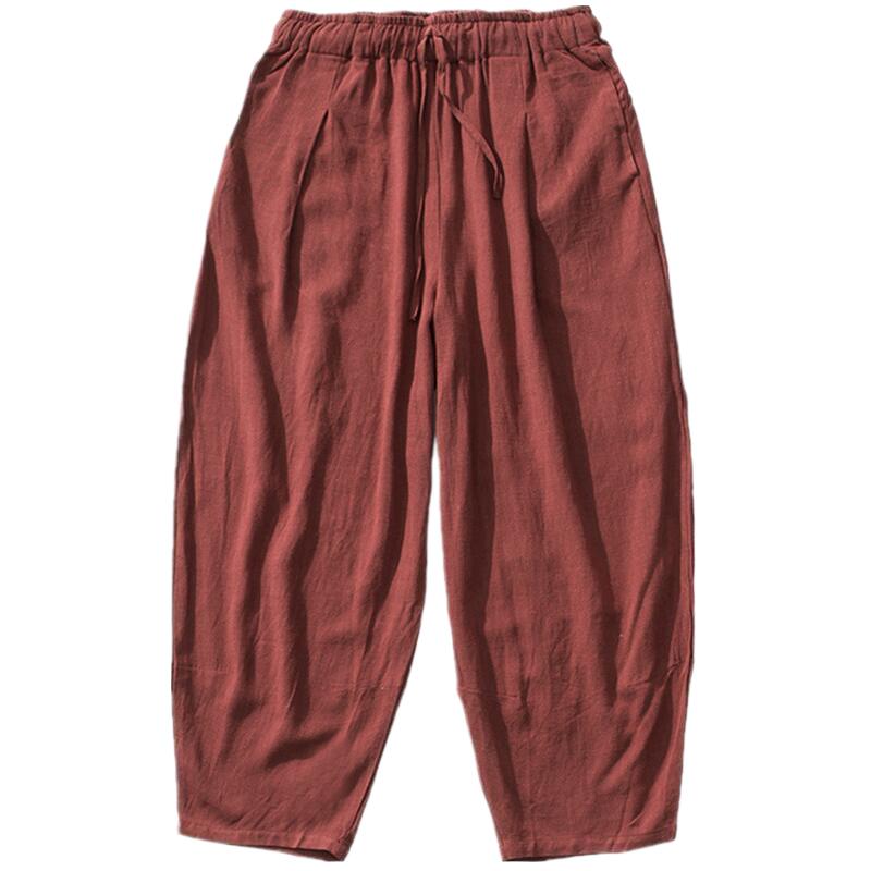 Pantaloni a gamba larga da uom - Summer Clothing Men Linen recensione e prezzo