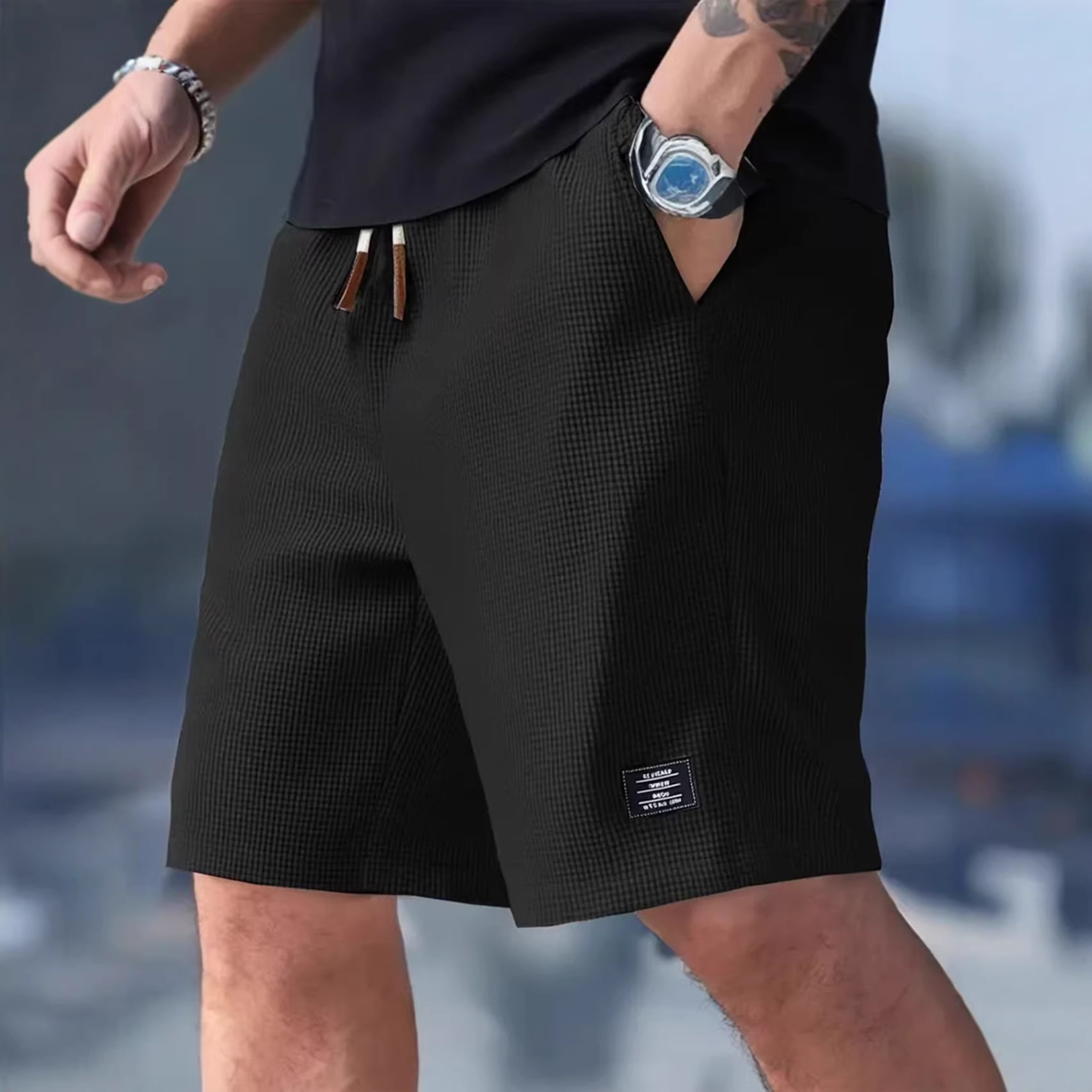 Pantaloncini da Uomo Neri Over - Summer Clothing Deals recensione e prezzo