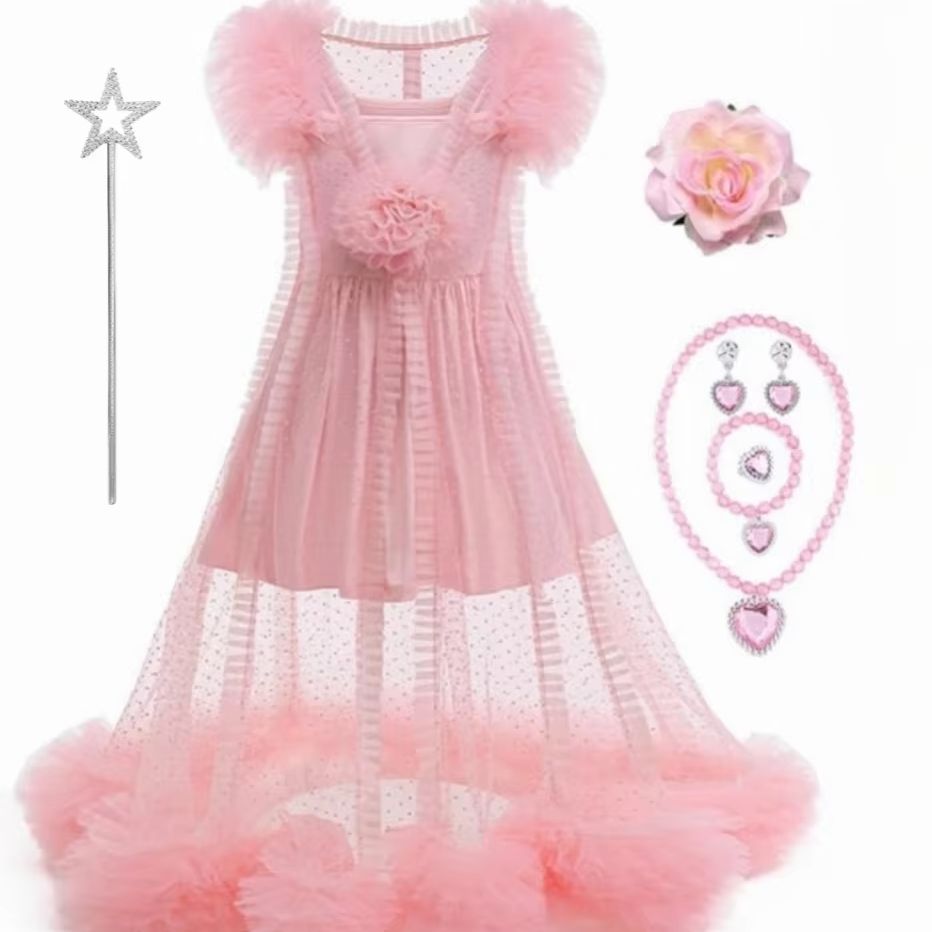 Costume da strega Glinda rosa  - Summer Clothing For Kids Girls recensione e prezzo