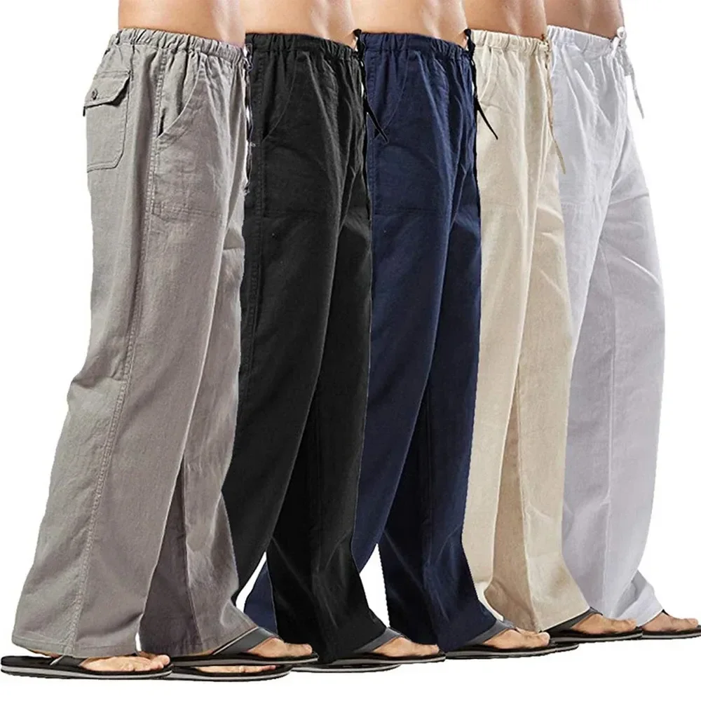 Pantaloni casual da uomo Panta - Summer Clothing Men Linen recensione e prezzo