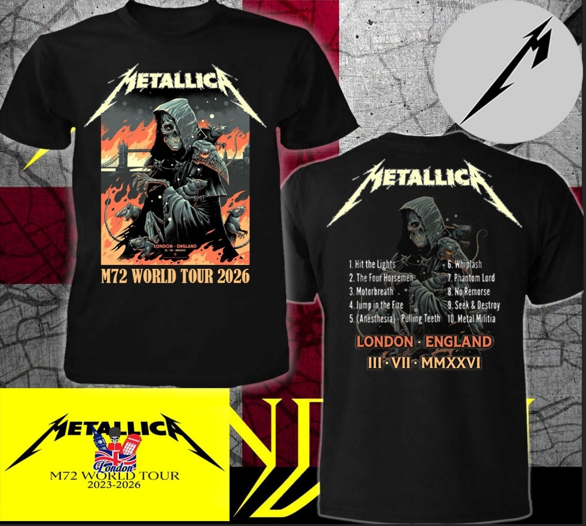 T-shirt Metallica M72 World To - Summer Clothing London recensione e prezzo