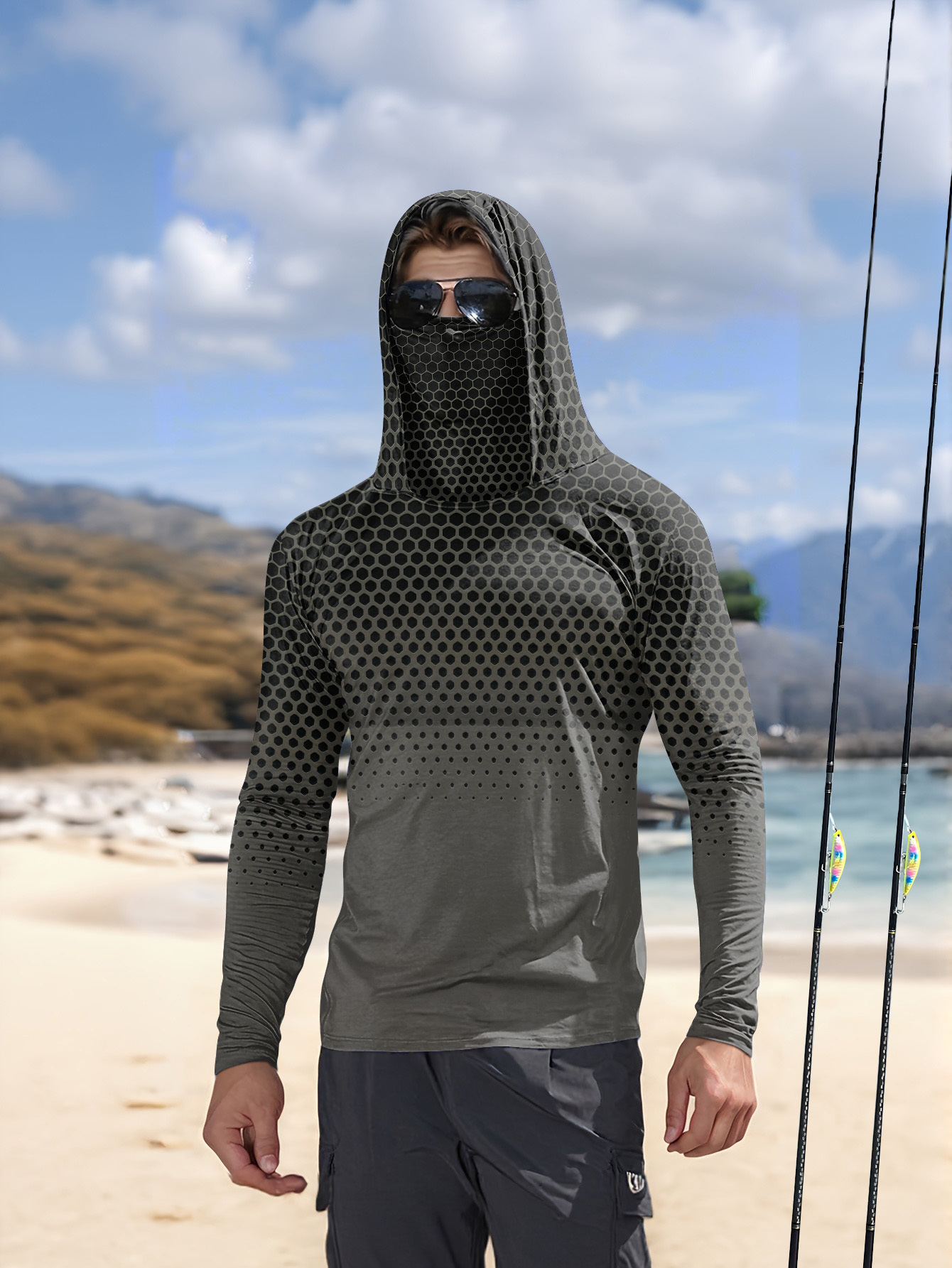 Camicia da Pesca con Cappuccio - Summer Clothing Long Sleeve recensione e prezzo
