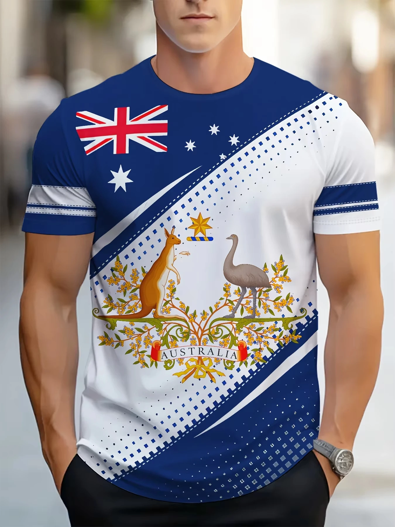 T-shirt da uomo Australia Grap - Summer Clothing Australia recensione e prezzo