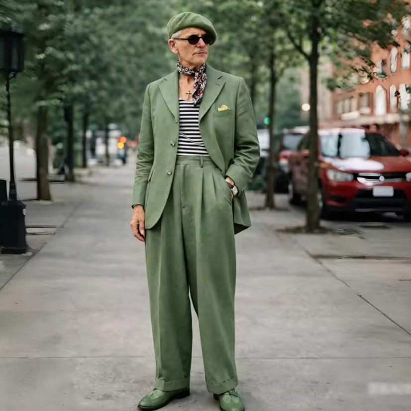 Completi da uomo in lino marro - Summer Clothing Men Linen recensione e prezzo