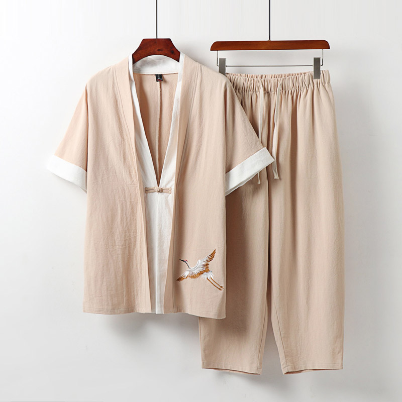 Abbigliamento taglie forti da  - Summer Clothing Men Linen recensione e prezzo