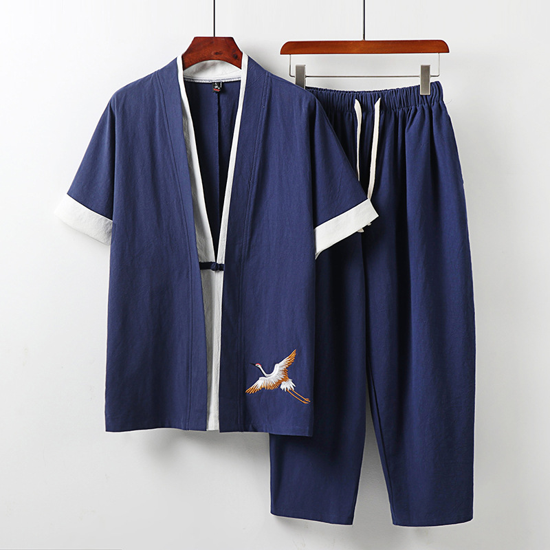 Abbigliamento taglie forti da  - Summer Clothing Men Linen recensione e prezzo