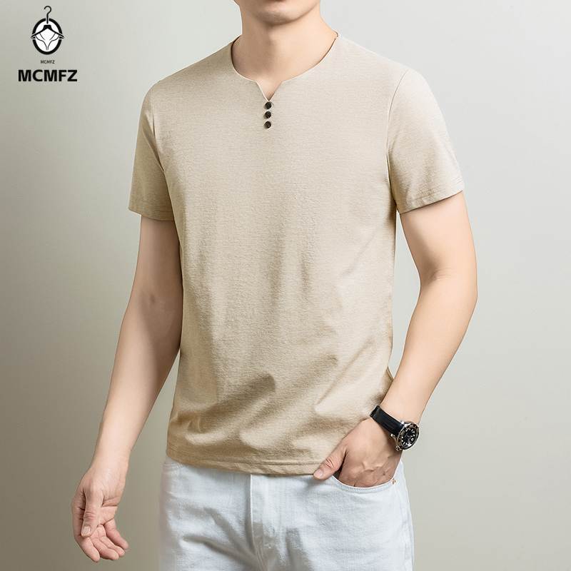 Maglietta Henley basic da uomo - Summer Clothing Essentials recensione e prezzo