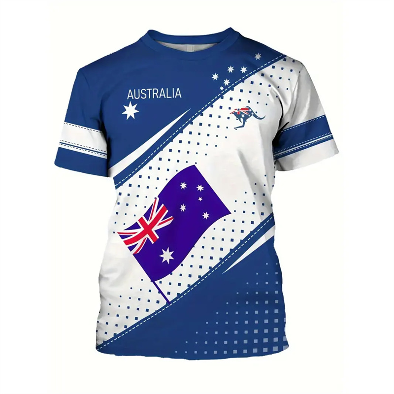 T-shirt con bandiera nazionale - Summer Clothing Australia recensione e prezzo