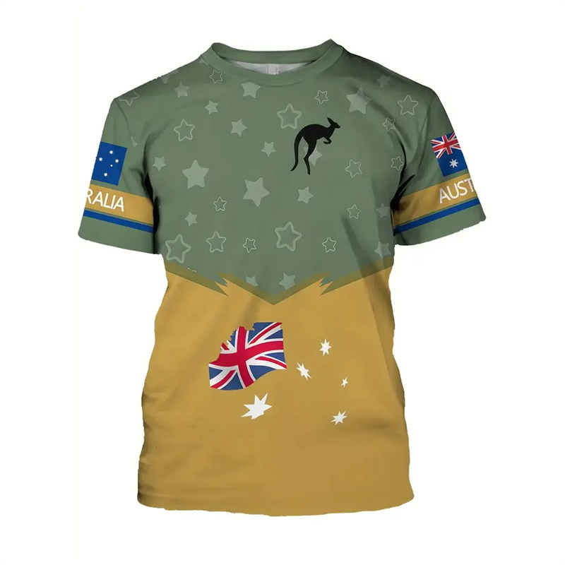 T-shirt con bandiera nazionale - Summer Clothing Australia recensione e prezzo