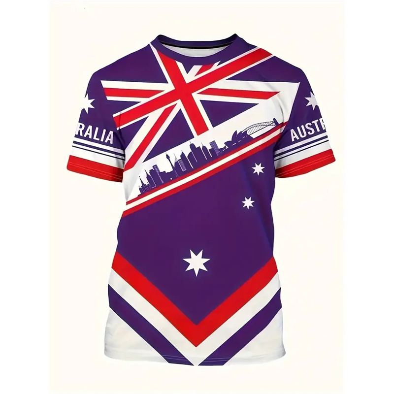 T-shirt con bandiera nazionale - Summer Clothing Australia recensione e prezzo