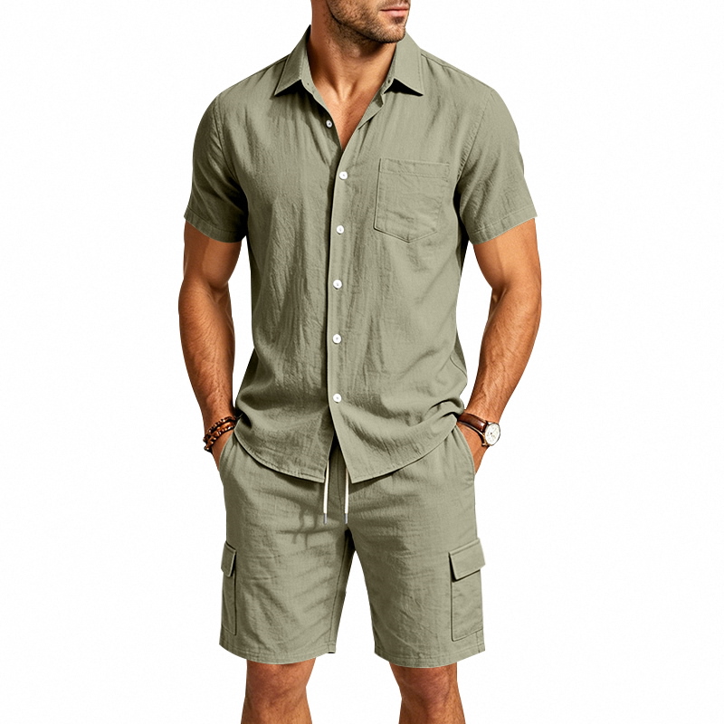 Completo Estivo da Uomo in Lin - Summer Clothing Men Linen recensione e prezzo