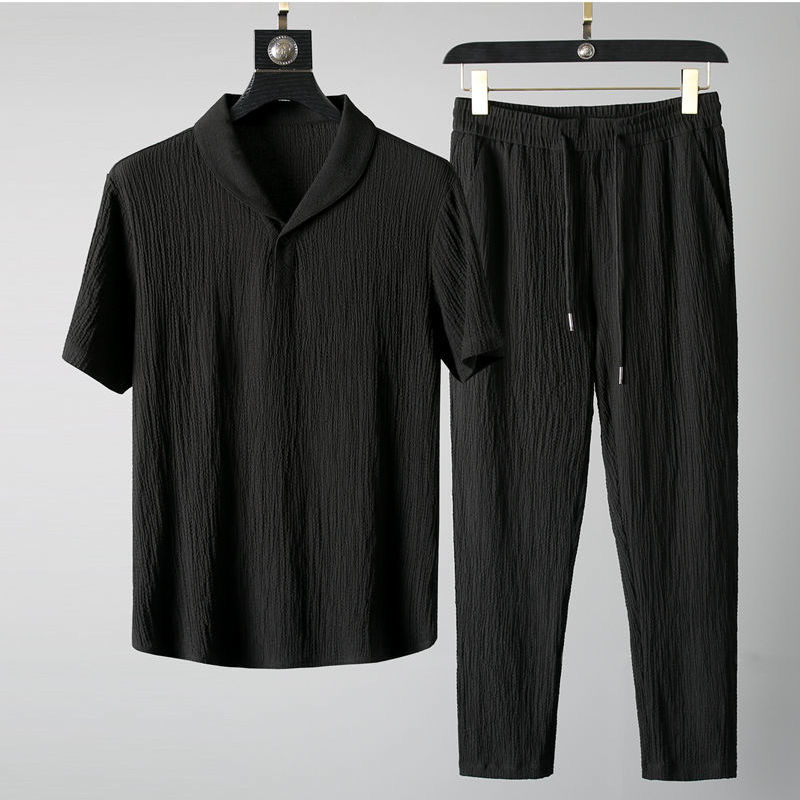 Abito estivo in due pezzi di l - Summer Clothing Men Linen recensione e prezzo